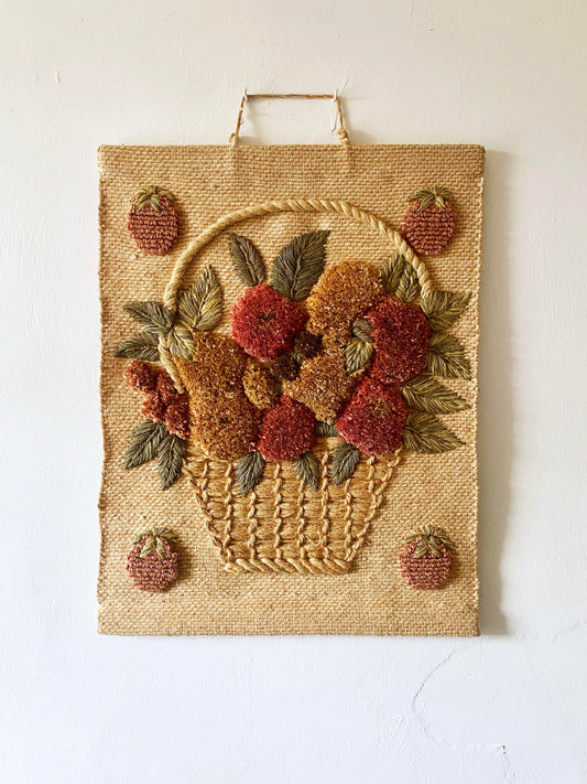 Tufted Floral Wall Hanging