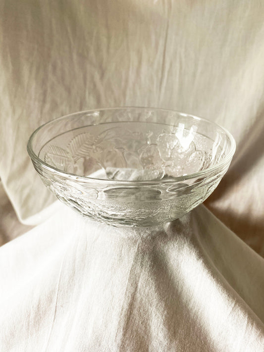 French Glass Fruit Bowl